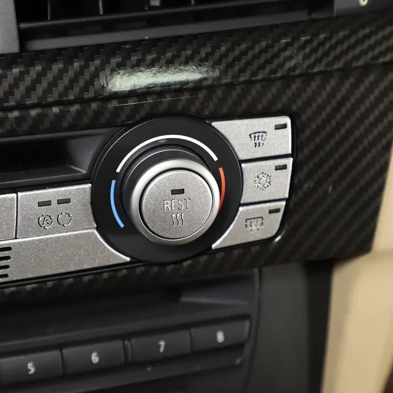 For BMW X1 3 Series E90 E91 E92 E93 X3 E83 E84 Aluminium Car Central Control Air Conditioning Air Volume Button Trim Stickers Platonelstore