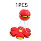 Dog Toys Flying Disc Ball Interactive Outdoor Exercise Training Game Magic Deformation Flat Throw Disc Bouncy Ball Pet Supplies Platonel