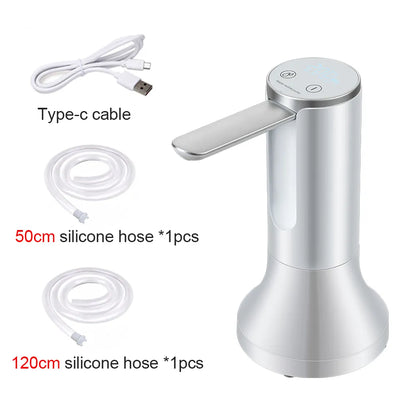 Electric Water Gallon Bottle Pump Automatic Water Dispenser Pump 19 Liters Foldable Desktop Water Bottle Pump H3 Rechargeable Platonel