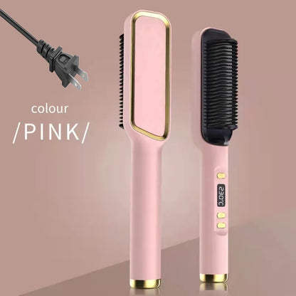 Electric Hot Comb Multifunctional Straight Hair Straightener Comb Anti-Scalding Styling Tool Straightening Brush. Platonel