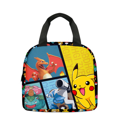 Pokemon Pikachu Pikachu Pencil Case Pencil Case Primary and Secondary School Students Cartoon Pokemon Cartoon School Bag Mochila Platonelstore