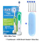 Electric Toothbrush 2D Rotary Vibration Clean Charging Tooth Brush Cross Action Bristle Oral Care 4 Gift Brush Heads Free Platonel