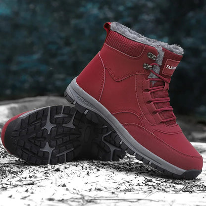Men's Shoes Snow Boots Women's Platform Plus Size Sneakers Fashion Waterproof Casual Shoes Winter Fur Warm Ankle Boots Big Size Platonelstore