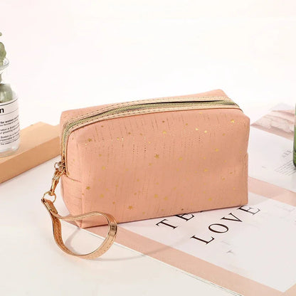 Women Paillette Stars Cosmetic Bag Make Up Pouch Travel Wash Toiletry Ladies Makeup Bag Lipstick Cosmetic Organizer Bags Platonelstore