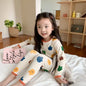 Children's Pajamas Set Autumn and Winter Long-sleeved Tops Cute Design Cartoon Pattern + Trousers Simple Style Home Clothes Platonelstore