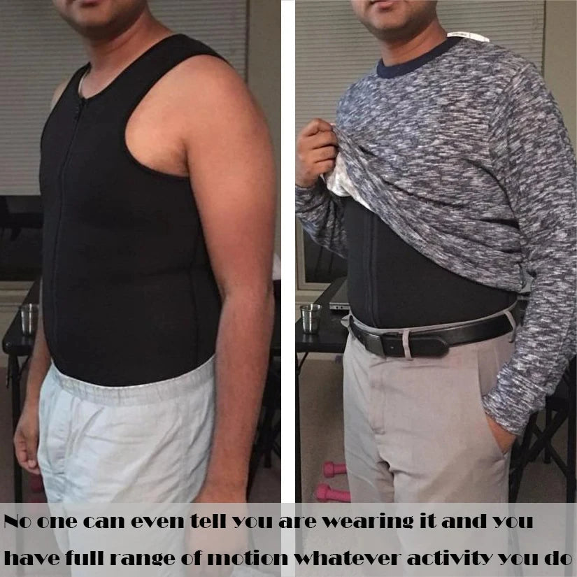 Men Body Shaper Waist Trainer Vest Slimming Sauna Sweat Vest Compression Undershirt Shapewear  Workout Tank Tops  Corset Platonelstore