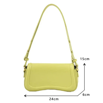 New Luxury Designer Shoulder Crossbody Bags for Women 2024 Pu Leather Trend Female Underarm Bag Fashion Purse Flap Handbags Platonelstore