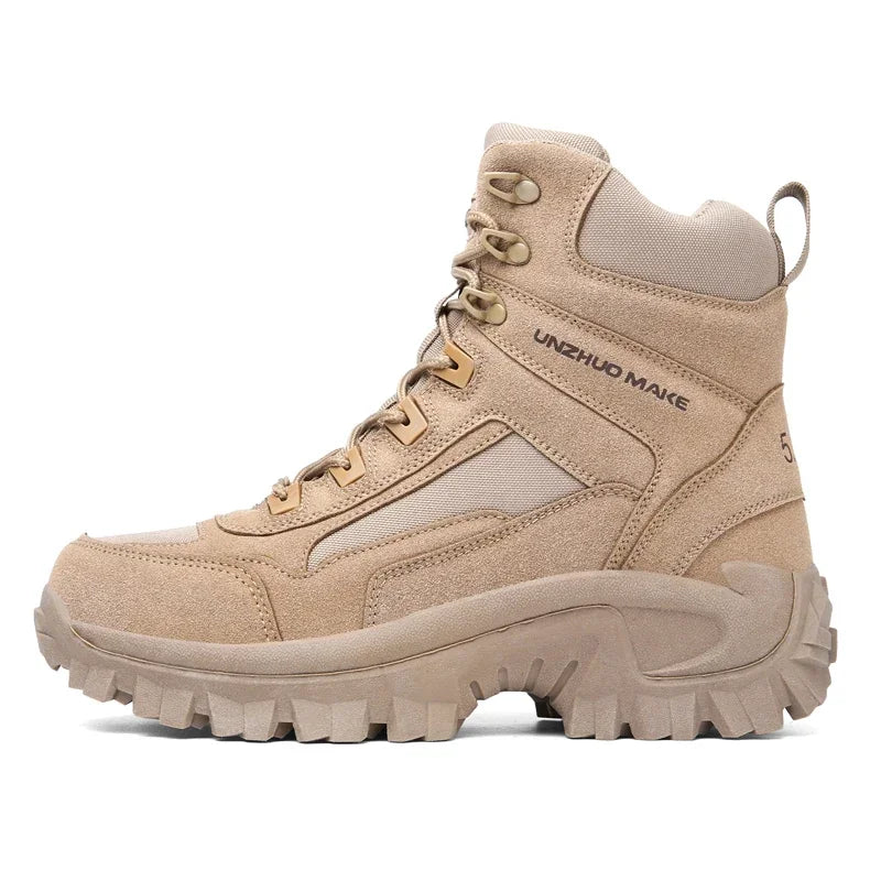 Lightweight Man Tactical Boots Combat Training Lace Up Waterproof Outdoor Hiking Breathable Hunting Platform Boots Men Shoes Platonelstore