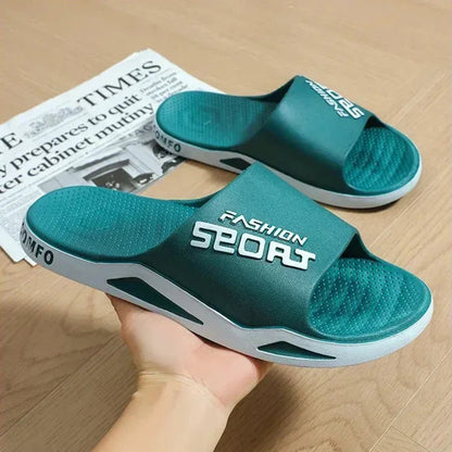 Men's Bathroom Non-slip Summer Fashion Flip-flops Women Couple Shoes Indoor Home Sandals Men's Slippers for Summer Outdoor Wear Platonelstore