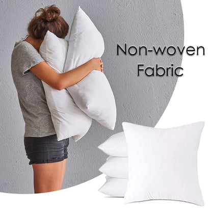 Home Hotel Pillow Inner Filling Cotton-padded White Headboard Cushion Core Non-woven With Woolen Cloth 35x35/40x40/50x50cm Platonelstore