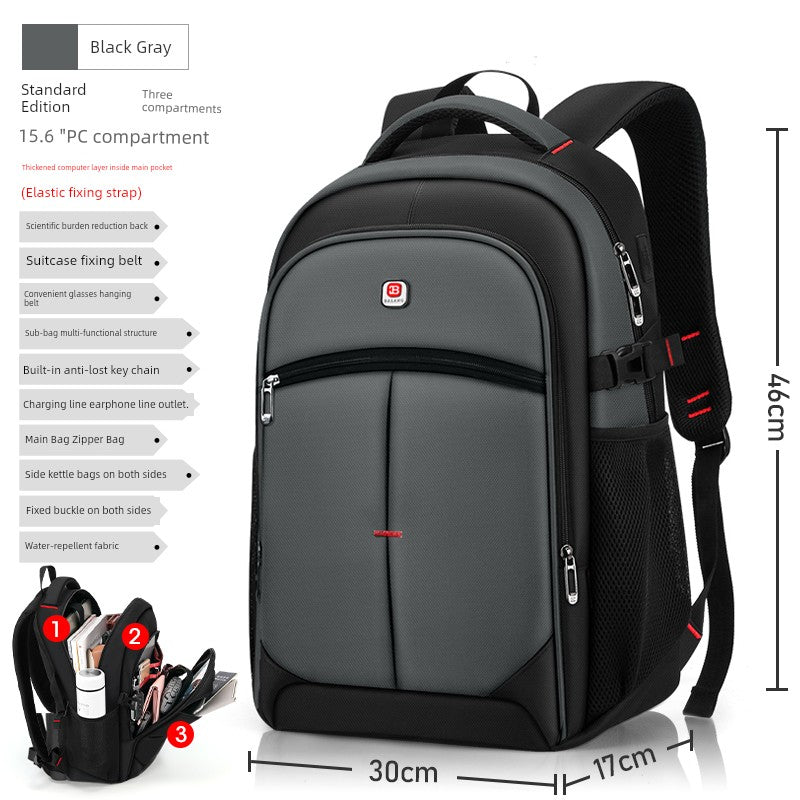 New Arrival Backpack Men Backpack Fashion Trendy High School Junior High School Student Schoolbag Female Large Capacity Travel Laptop Bag Platonelstore