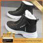 Smir 2024 New Sports Shoes Women's High-Top Winter Fleece-lined Thickening Thermal Cotton Shoes Platform Snow Boots Women Platonelstore
