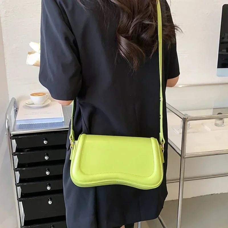 New Luxury Designer Shoulder Crossbody Bags for Women 2024 Pu Leather Trend Female Underarm Bag Fashion Purse Flap Handbags Platonelstore