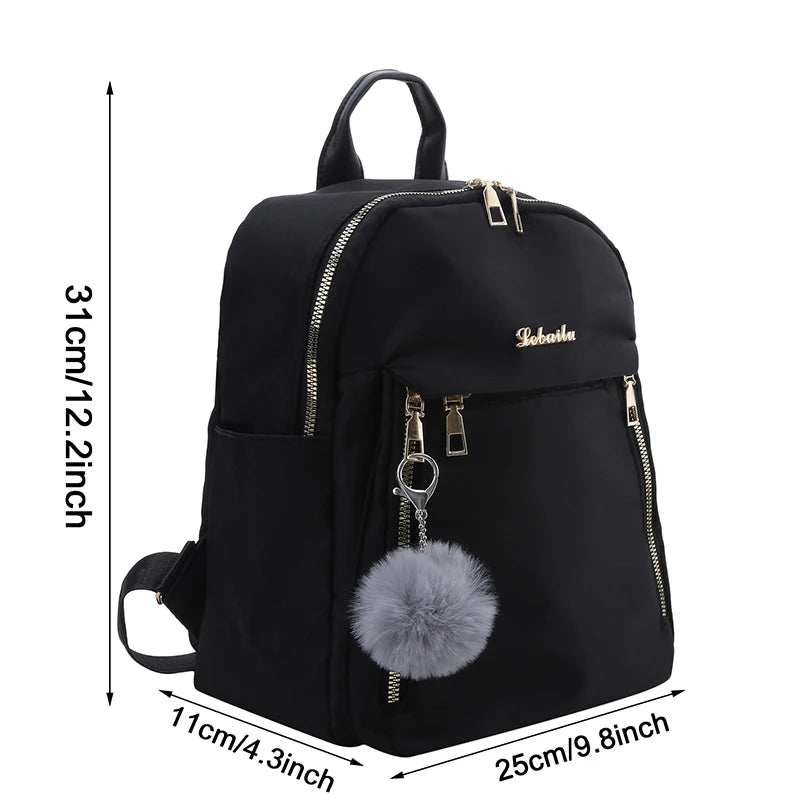Simple Pu Black Large Capacity Backpacks Women Travel Bag Solid Harajuku Student Schoolbag Backpack Unisex Bags High Street Platonelstore
