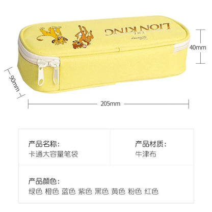 Mufasa Lion King Student Pencil Case Movie Cartoon Printed Pencil Bag Kids Go School Stationery Portable Storage Cute Anime Gift Platonelstore