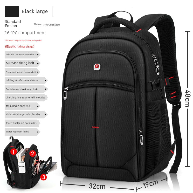 New Arrival Backpack Men Backpack Fashion Trendy High School Junior High School Student Schoolbag Female Large Capacity Travel Laptop Bag Platonelstore