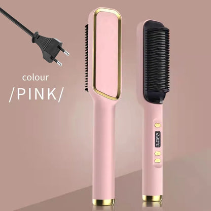 Electric Hot Comb Multifunctional Straight Hair Straightener Comb Anti-Scalding Styling Tool Straightening Brush. Platonel