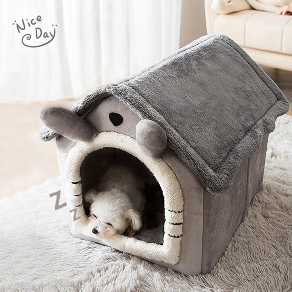 Cat /Dog bed Foldable Pet Sleepping Bed removable and washable cat house kennel for dog house indoor cat nest Platonel