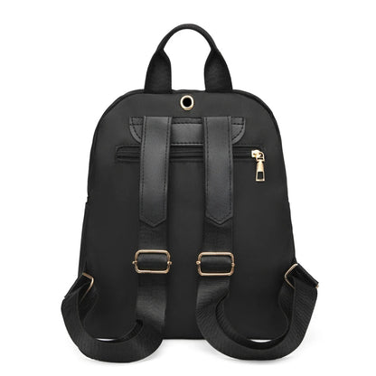 Simple Pu Black Large Capacity Backpacks Women Travel Bag Solid Harajuku Student Schoolbag Backpack Unisex Bags High Street Platonelstore