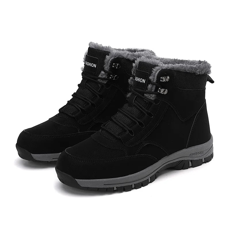 Men's Shoes Snow Boots Women's Platform Plus Size Sneakers Fashion Waterproof Casual Shoes Winter Fur Warm Ankle Boots Big Size Platonelstore
