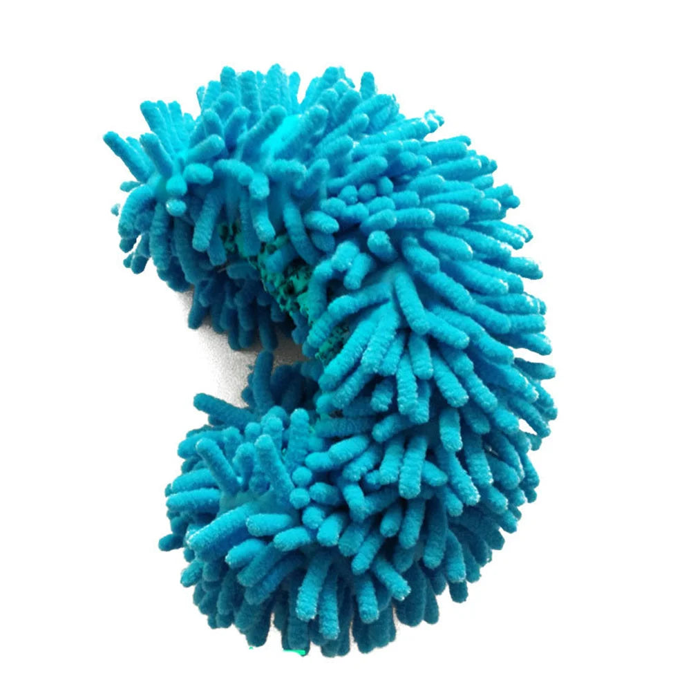 Chenille Dust Mop Slippers Home Floor Cleaning Lazy Mopping Shoes Water Uptake Foot Socks Mop Caps MultiFunction Cleaning Shoes Platonelstore