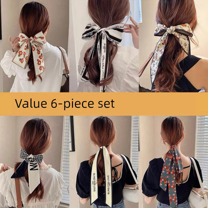 Girls' Vintage Bow Thin Narrow Polka Dot Winter Hair Band Platonelstore