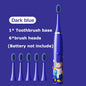 Cartoon Electric Toothbrush Twins Kids Sonic Electric Toothbrushes with 5 Replacement Brush Heads Battery Electric Teeth Brush Platonelstore