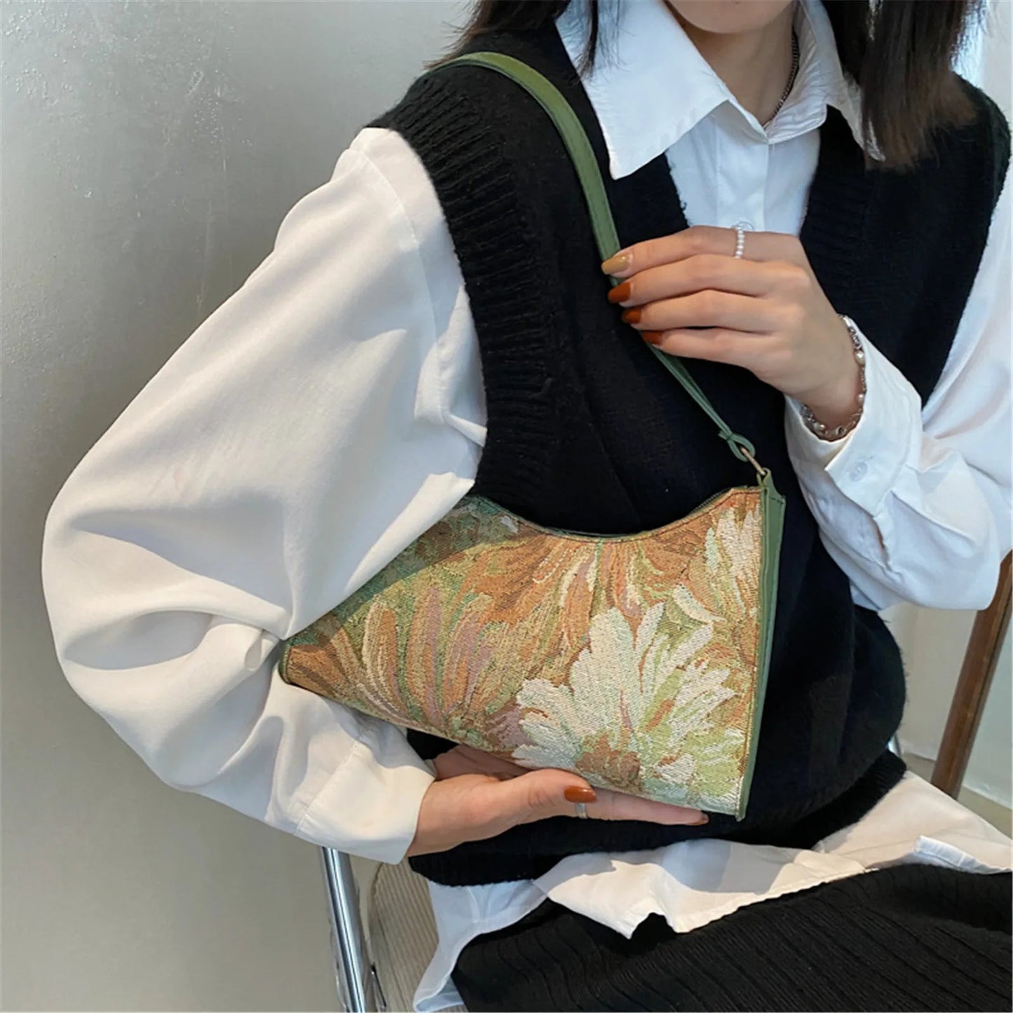 Women's Underarm Bags Cute Simple Handbags Trendy New Female Shoulder Bag Platonelstore