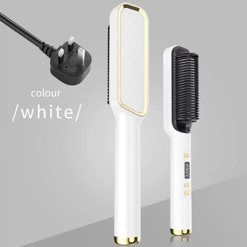 Electric Hot Comb Multifunctional Straight Hair Straightener Comb Anti-Scalding Styling Tool Straightening Brush. Platonel