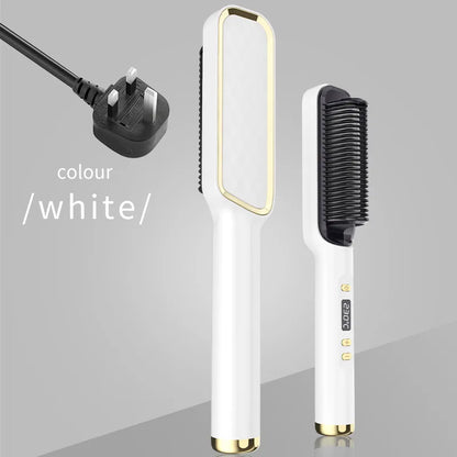Electric Hot Comb Multifunctional Straight Hair Straightener Comb Anti-Scalding Styling Tool Straightening Brush. Platonel