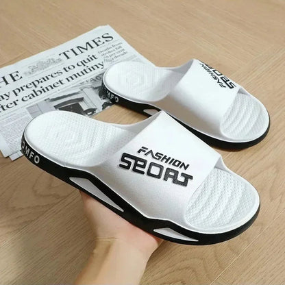 Men's Bathroom Non-slip Summer Fashion Flip-flops Women Couple Shoes Indoor Home Sandals Men's Slippers for Summer Outdoor Wear Platonelstore