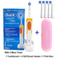 Electric Toothbrush 2D Rotary Vibration Clean Charging Tooth Brush Cross Action Bristle Oral Care 4 Gift Brush Heads Free Platonel