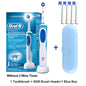 Electric Toothbrush 2D Rotary Vibration Clean Charging Tooth Brush Cross Action Bristle Oral Care 4 Gift Brush Heads Free Platonel