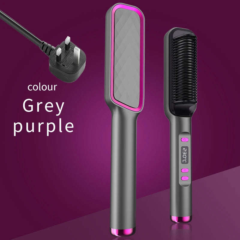 Electric Hot Comb Multifunctional Straight Hair Straightener Comb Anti-Scalding Styling Tool Straightening Brush. Platonel