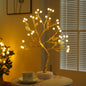 Fairy Light Spirit Tree Lamp Sparkly Tree Lamp Battery/USB Operated LED Mini Tree Warm Light Pearl Starry Night Light Platonel