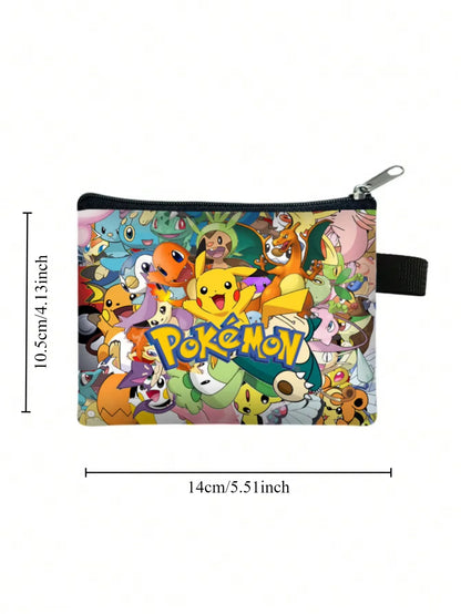 Pokemon Pikachu Pikachu Pencil Case Pencil Case Primary and Secondary School Students Cartoon Pokemon Cartoon School Bag Mochila Platonelstore