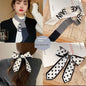 Girls' Vintage Bow Thin Narrow Polka Dot Winter Hair Band Platonelstore