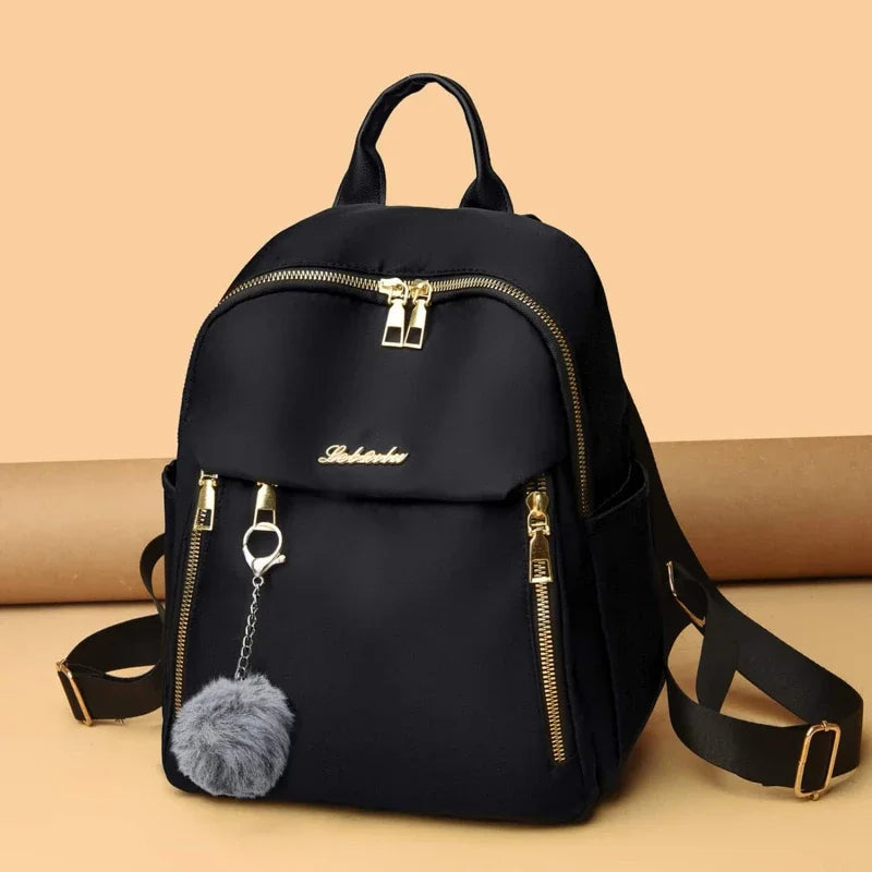 Simple Pu Black Large Capacity Backpacks Women Travel Bag Solid Harajuku Student Schoolbag Backpack Unisex Bags High Street Platonelstore