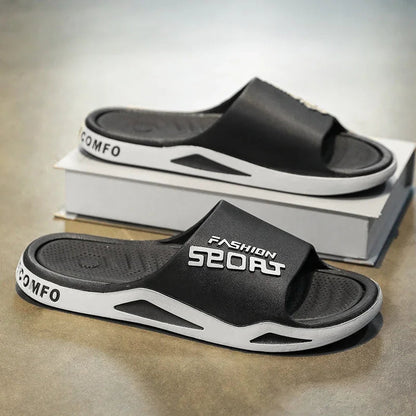 Slides Shoes for Men 2024 Comfortable Men's Sandal Living Room Slippers Walk Around Home Brand Slippers Luxury Summer Shoes Sale Platonelstore