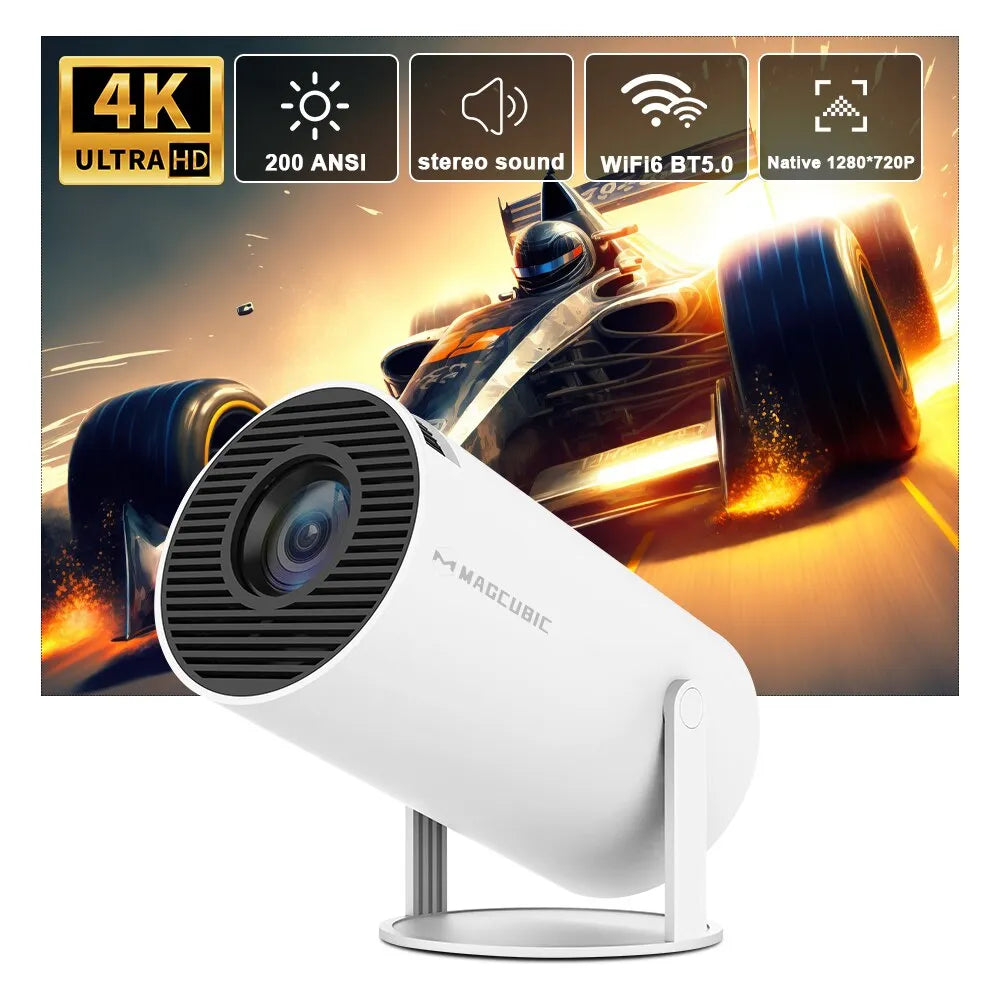 Magcubic Projector Hy300 4K Android 11 Dual Wifi6 200 ANSI Allwinner H713 BT5.0 1080P 1280*720P Home Cinema Outdoor Projetor Platonel