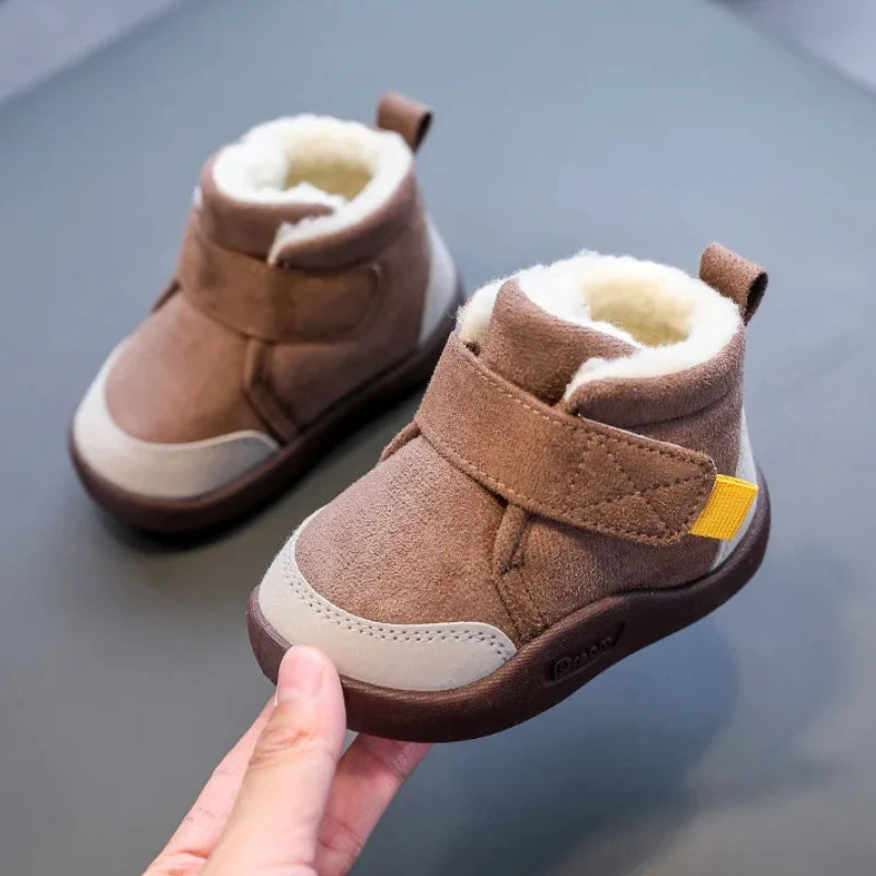 Winter Baby Shoes Boys Girls Warm Plush Toddler Snow Boots 0-5 Years Kids Fashion Anti-slip Sneakers Children Shoes Platonelstore