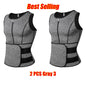 Men Waist Trainer Sauna Vest Fitness Corset Abdomen Slimming Body Shaper Belly Reducing Shapewear Burn Fat Shirt Trimmer Belt Platonelstore