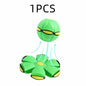 Dog Toys Flying Disc Ball Interactive Outdoor Exercise Training Game Magic Deformation Flat Throw Disc Bouncy Ball Pet Supplies Platonel