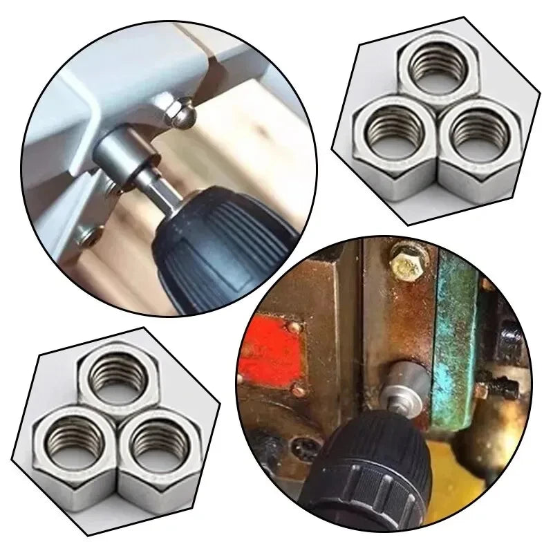 Powerful Socket Inner Hexagonal Wrench Hexagonal Handle Screwdriver Socket Extension Rod Pneumatic Screwdriver Insert Tool Set Platonelstore