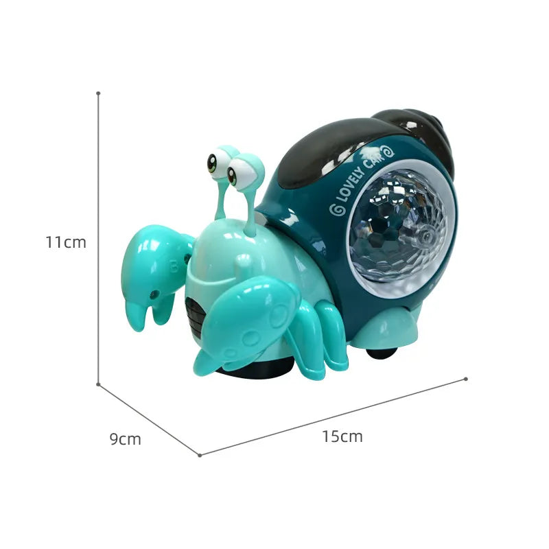 Crawling Crab Baby Toys with Music LED Light Up Interactive Musical Toys for Baby Dancing Crawling Toys Moving Toddler Toys 0 12 Platonel