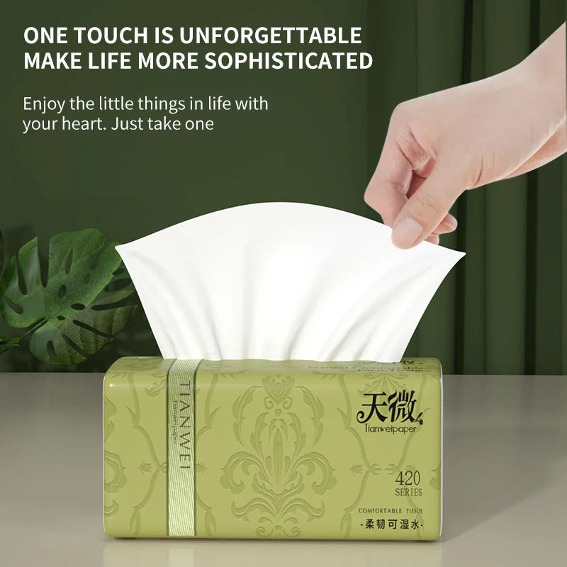 24 Packs of Drawer Paper Full Box of Toilet Paper Towels Household Napkins Soft Facial Tissues Hand Towels Platonelstore