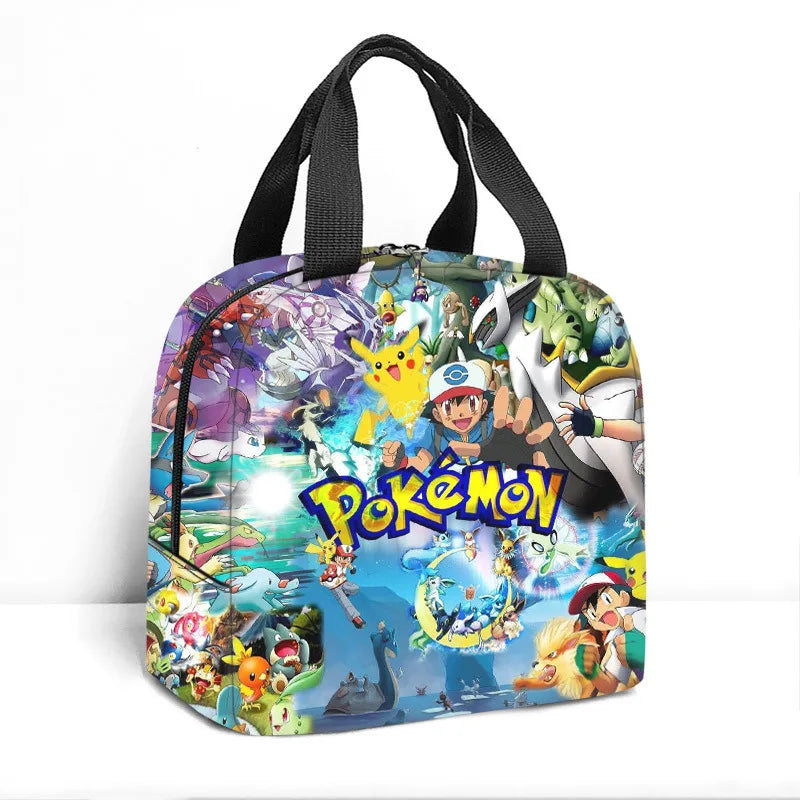 Pokemon Pikachu Pikachu Pencil Case Pencil Case Primary and Secondary School Students Cartoon Pokemon Cartoon School Bag Mochila Platonelstore