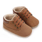 Newborn Baby Shoes Classic Leather Soft Soles Non Slip Toddler Walking Shoes for Boys and Girls 0-18M First Step Walking Shoes Platonelstore