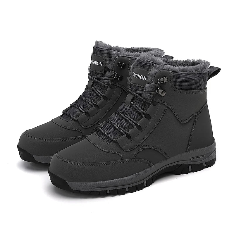 Men's Shoes Snow Boots Women's Platform Plus Size Sneakers Fashion Waterproof Casual Shoes Winter Fur Warm Ankle Boots Big Size Platonelstore