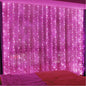 LED Curtain String Lights Christmas Garland Decor Fairy Light 8 Modes USB Remote Control Wedding Holiday Party for Bedroom Home Platonelstore